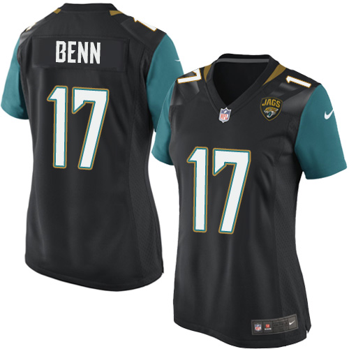 Women's Game Arrelious Benn Nike Jersey Black Alternate - #17 NFL Jacksonville Jaguars